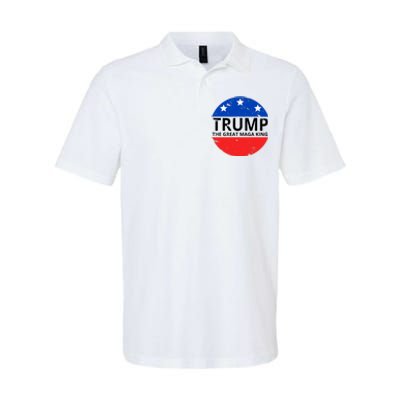 Trump The Great Maga King Logo Softstyle Adult Sport Polo