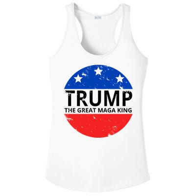 Trump The Great Maga King Logo Ladies PosiCharge Competitor Racerback Tank