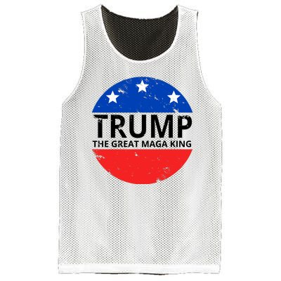 Trump The Great Maga King Logo Mesh Reversible Basketball Jersey Tank