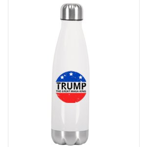 Trump The Great Maga King Logo Stainless Steel Insulated Water Bottle