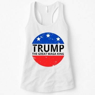 Trump The Great Maga King Logo Womens Tank Top