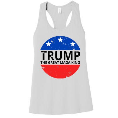 Trump The Great Maga King Logo Women's Racerback Tank