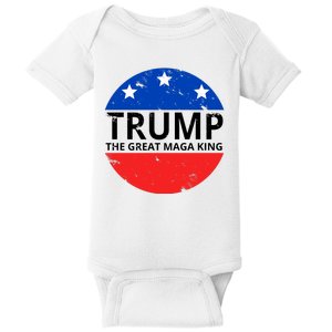 Trump The Great Maga King Logo Baby Bodysuit