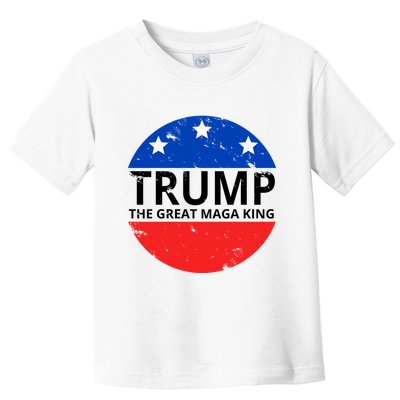 Trump The Great Maga King Logo Toddler T-Shirt