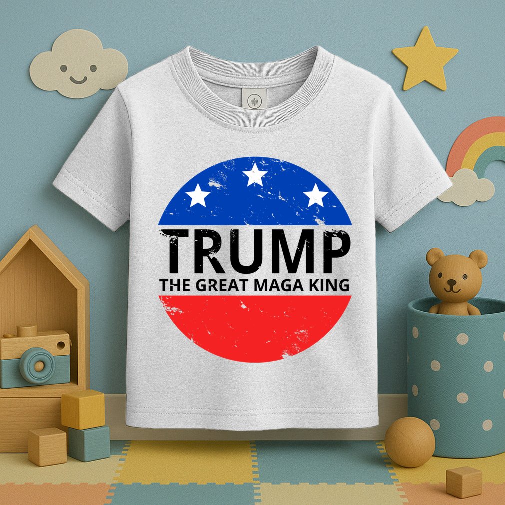Trump The Great Maga King Logo Toddler T-Shirt