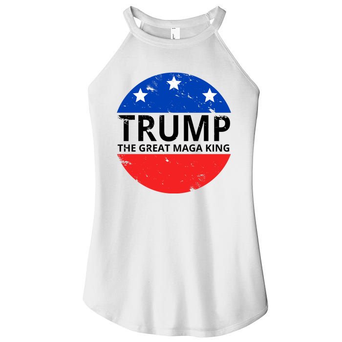 Trump The Great Maga King Logo Women's Perfect Tri Rocker Tank