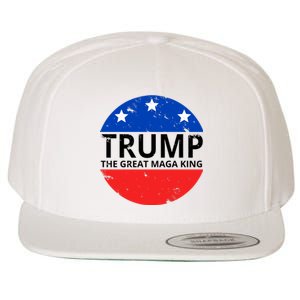 Trump The Great Maga King Logo Wool Snapback Cap