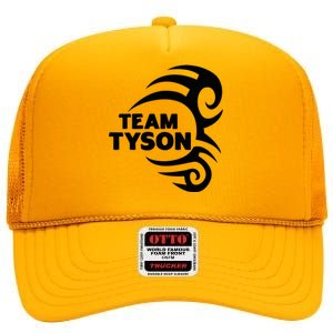 Team Tyson Gear For Lovers Who Like Tyson And His Tattoo High Crown Mesh Back Trucker Hat