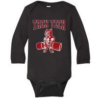 Tren Tech Gym Bodybuilding Baby Long Sleeve Bodysuit