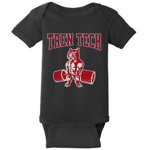 Tren Tech Gym Bodybuilding Baby Bodysuit