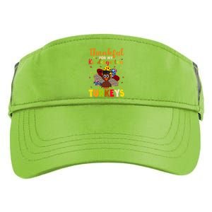 Teacher Thanksgiving Gift Thankful For Kindergarten Turkeys Cute Gift Adult Drive Performance Visor