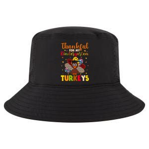 Teacher Thanksgiving Gift Thankful For Kindergarten Turkeys Cute Gift Cool Comfort Performance Bucket Hat