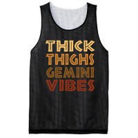 Thick Thighs Gemini Vibes Melanin Black  Afro Pride Mesh Reversible Basketball Jersey Tank