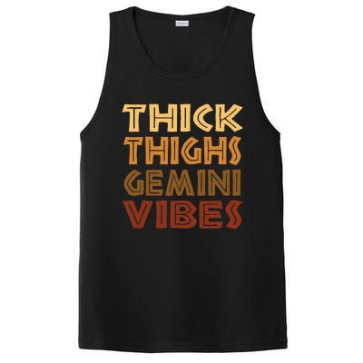 Thick Thighs Gemini Vibes Melanin Black  Afro Pride PosiCharge Competitor Tank