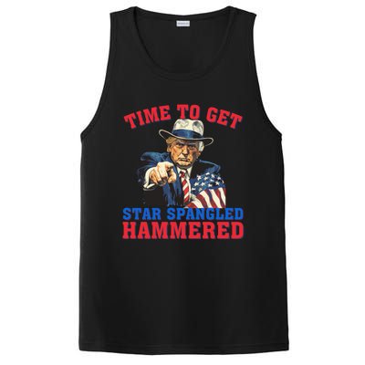 Time To Get Star Spangled Hammered Trump 4th Of July Meaningful Gift PosiCharge Competitor Tank