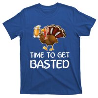 Time To Get Basted Turkey Beer Funny Thanksgiving Gift T-Shirt