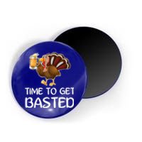 Time To Get Basted Turkey Beer Funny Thanksgiving Gift Magnet