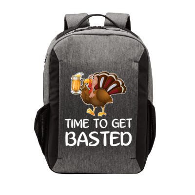 Time To Get Basted Turkey Beer Funny Thanksgiving Gift Vector Backpack