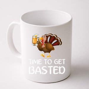 Time To Get Basted Turkey Beer Funny Thanksgiving Gift Coffee Mug