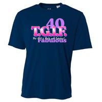 TGIF This Girl Is Forty And Fabulous 40th Birthday Cooling Performance Crew T-Shirt