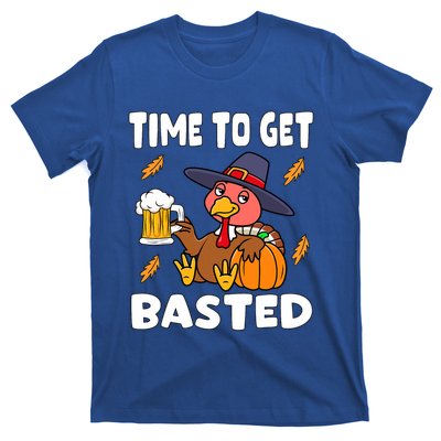 Time To Get Basted Funny Happy Thanksgiving Turkey T-Shirt