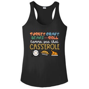 Thanksgiving Turkey Gravy Beans Roll Casserole Ladies PosiCharge Competitor Racerback Tank