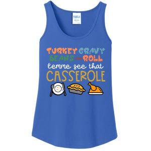 Thanksgiving Turkey Gravy Beans Roll Casserole Ladies Essential Tank