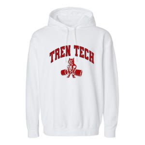 Tren Tech Gym Bodybuilding Garment-Dyed Fleece Hoodie