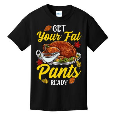 Thanksgiving Turkey Gravy Boat Get Your Fat Pants Ready Swag Kids T-Shirt