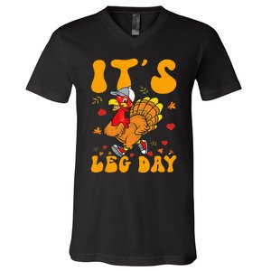 Turkey Trot Gear Costume Thanksgiving Turkey Running V-Neck T-Shirt