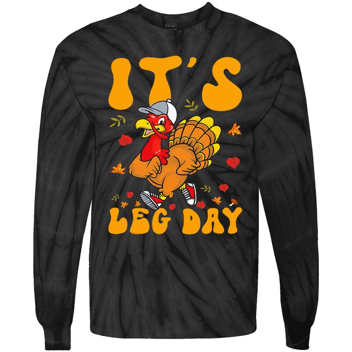 Turkey Trot Gear Costume Thanksgiving Turkey Running Tie-Dye Long Sleeve Shirt