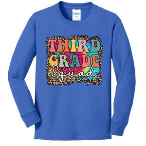 Team Third Grade Squad First Day Of Back To School Teacher Kids Long Sleeve Shirt