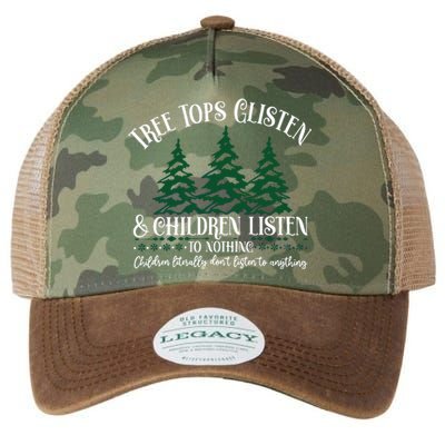 Tree Tops Glisten Children Listen To Nothing Legacy Tie Dye Trucker Hat