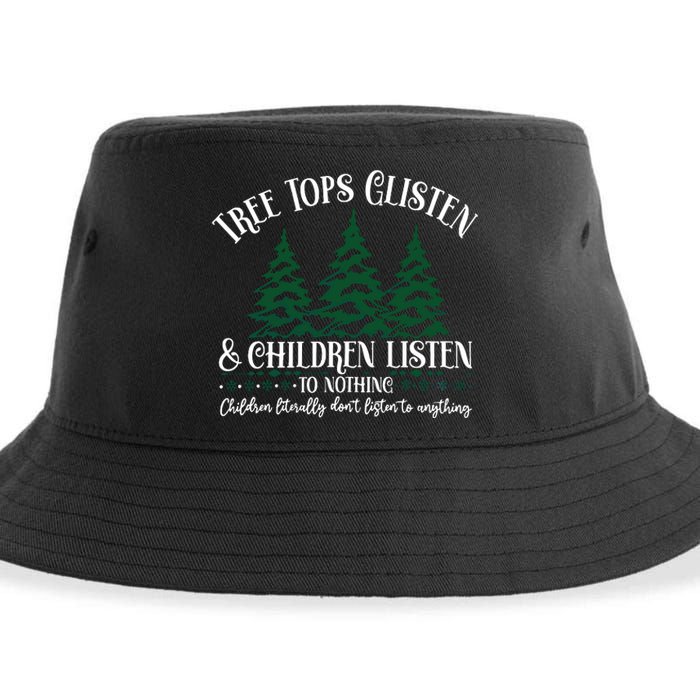 Tree Tops Glisten Children Listen To Nothing Sustainable Bucket Hat