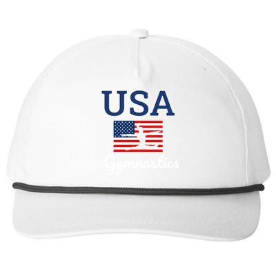 Tumbling Team Gear Gymnast Gymnastics Usa American Flag Cute Gift Snapback Five-Panel Rope Hat