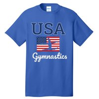 Tumbling Team Gear Gymnast Gymnastics Usa American Flag Cute Gift Tall T-Shirt