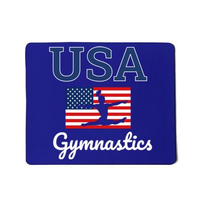 Tumbling Team Gear Gymnast Gymnastics Usa American Flag Cute Gift Mousepad