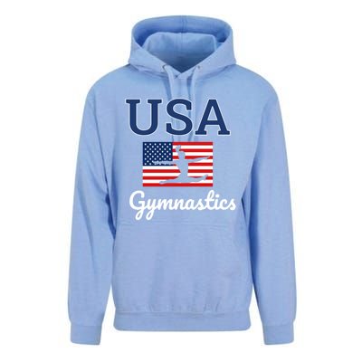 Tumbling Team Gear Gymnast Gymnastics Usa American Flag Cute Gift Unisex Surf Hoodie