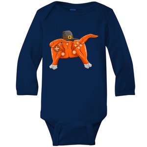 Thanksgiving Turkey Gamer Gaming Controllers Boy Teens Baby Long Sleeve Bodysuit