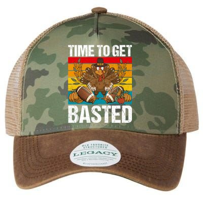 Time To Get Basted Funny Beer Thanksgiving Turkey Gift Legacy Tie Dye Trucker Hat