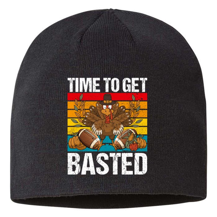 Time To Get Basted Funny Beer Thanksgiving Turkey Gift Sustainable Beanie