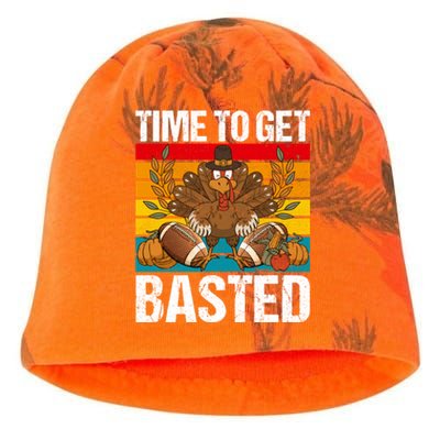 Time To Get Basted Funny Beer Thanksgiving Turkey Gift Kati - Camo Knit Beanie