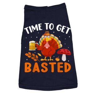 Time To Get Basted Funny Thanksgiving Turkey Day Doggie Tank