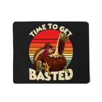 Time To Get Basted Funny Beer Thanksgiving Turkey Gift Mousepad