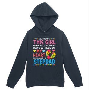 ThereS This Girl She Calls Me Stepdad Autism Awareness Urban Pullover Hoodie