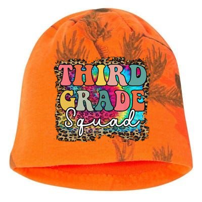 Team Third Grade Squad First Day Of Back To School Teacher Kati - Camo Knit Beanie