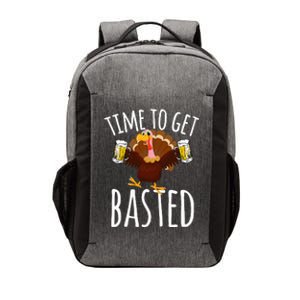 Time To Get Basted Funny Beer Thanksgiving Turkey Gift Vector Backpack