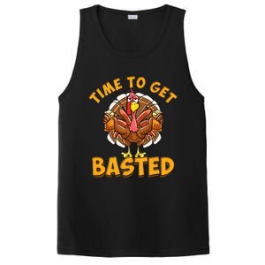 Time To Get Basted Funny Beer Thanksgiving Turkey Day PosiCharge Competitor Tank