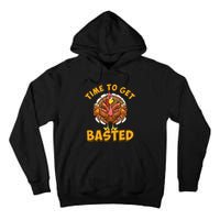 Time To Get Basted Funny Beer Thanksgiving Turkey Day Tall Hoodie