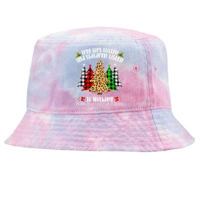 Tree Tops GListen And Children Listen To Nothing Quote Tie-Dyed Bucket Hat